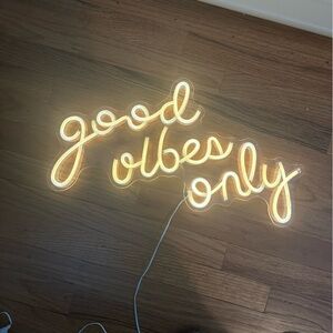 Good Vibes Only Neon LED sign